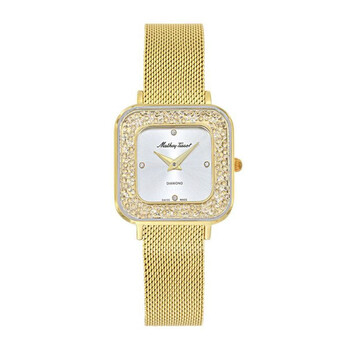 Đồng hồ Mathey-Tissot Gemina Quartz Diamond Mặt Bạc D984SPYI Nữ Chính hãng Sale giá Rẻ tại XaXi World