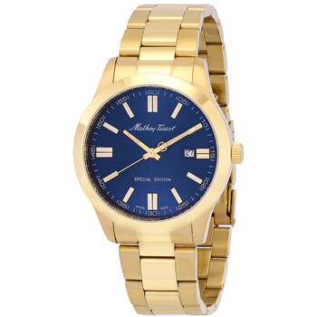 Đồng hồ Mathey-Tissot Mathy I Jumbo Quartz Mặt Xanh H455PBU Nam Chính hãng Sale giá Rẻ tại XaXi World