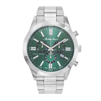Đồng hồ Mathey-Tissot Mathy I Jumbo Chrono Chronograph Quartz Mặt Xanh Lá H455CHVE Nam Chính hãng Sale giá Rẻ tại XaXi World