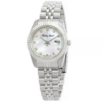 Đồng hồ Mathey-Tissot Mathy III MOP Quartz Mặt Trắng D910AI Nữ Chính hãng Sale giá Rẻ tại XaXi World