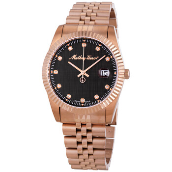 Đồng hồ Mathey-Tissot Mathy III Quartz Mặt Đen H810PRM Nam Chính hãng Sale giá Rẻ tại XaXi World