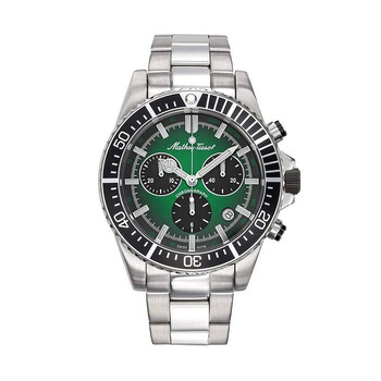 Đồng hồ Mathey-Tissot Mathy Strike Chronograph Quartz Mặt Xanh Lá H908CHAV Nam Chính hãng Sale giá Rẻ tại XaXi World