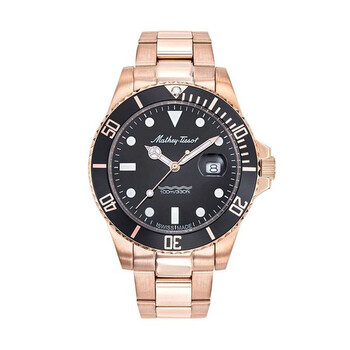 Đồng hồ Mathey-Tissot Mathy Vintage Quartz 42mm Mặt Đen H9010PRN Nam Chính hãng Sale giá Rẻ tại XaXi World