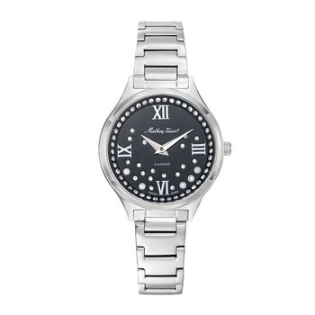Đồng hồ Mathey-Tissot Nicole Diamond Quartz Mặt Đen D985SAN Nữ Chính hãng Sale giá Rẻ tại XaXi World