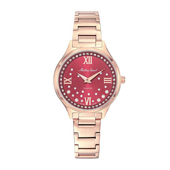 Đồng hồ Mathey-Tissot Nicole Diamond Quartz Red Dial D985SPR Nữ Chính hãng Sale giá Rẻ tại XaXi World