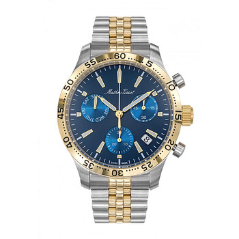 Đồng hồ Mathey-Tissot Type 22 Chronograph Quartz Mặt Xanh H1822CHBBU Nam Chính hãng Sale giá Rẻ tại XaXi World