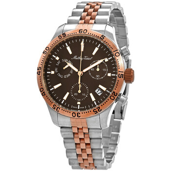 Đồng hồ Mathey-Tissot Type 22 Chronograph Quartz Mặt Nâu H1822CHRM Nam Chính hãng Sale giá Rẻ tại XaXi World