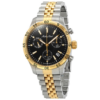 Đồng hồ Mathey-Tissot Type 22 Chronograph Mặt Đen H1822CHBN Nam Chính hãng Sale giá Rẻ tại XaXi World