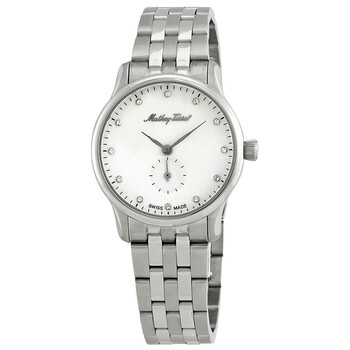 Đồng hồ Mathey-Tissot Edmond Metal Mặt Trắng Pha Lê D1886MAI Nữ Chính hãng Sale giá Rẻ tại XaXi World