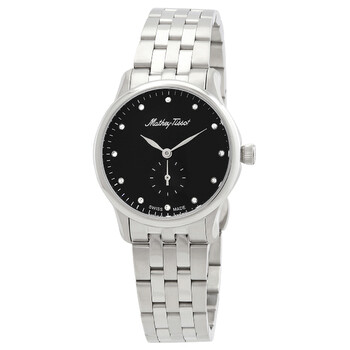 Đồng hồ Mathey-Tissot Edmond Metal Mặt Đen Pha Lê D1886MAN Nữ Chính hãng Sale giá Rẻ tại XaXi World