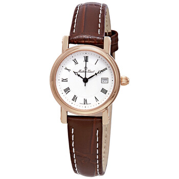 Đồng hồ Mathey-Tissot City Mặt Trắng Dây Da Nâu D31186PBR Nữ Chính hãng Sale giá Rẻ tại XaXi World