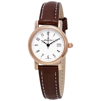 Đồng hồ Mathey-Tissot City Mặt Trắng Dây Da Nâu D31186PG Nữ Chính hãng Sale giá Rẻ tại XaXi World