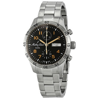 Đồng hồ Mathey-Tissot Type 21 Chrono Automatic Chronograph Mặt Đen H1821CHATNO Nam Chính hãng Sale giá Rẻ tại XaXi World