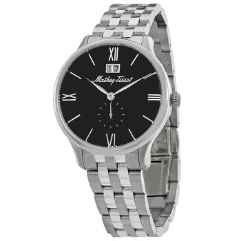 Đồng hồ Mathey-Tissot Edmond Metal Mặt Đen H1886MAN Nam Chính hãng Sale giá Rẻ tại XaXi World