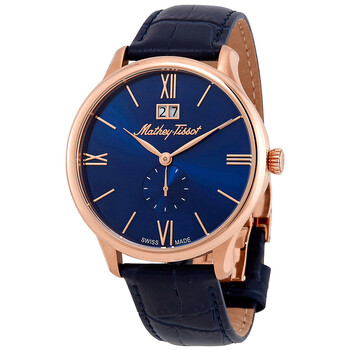 Đồng hồ Mathey-Tissot Edmond Quartz Mặt Xanh H1886QPBU Nam Chính hãng Sale giá Rẻ tại XaXi World