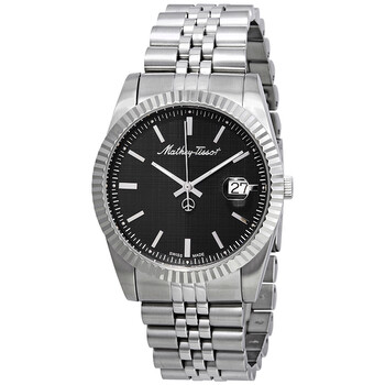 Stainless Steel H810an Mathey-Tissot Rolly III Black Dial Mens - Main Image