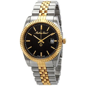 Đồng hồ Mathey-Tissot Mathey III Quartz Mặt Đen H810BN Nam Chính hãng Sale giá Rẻ tại XaXi World