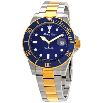 Đồng hồ Mathey-Tissot Mathey Vintage Automatic Mặt Xanh 42 mm H9010ATBBU Nam Chính hãng Sale giá Rẻ tại XaXi World