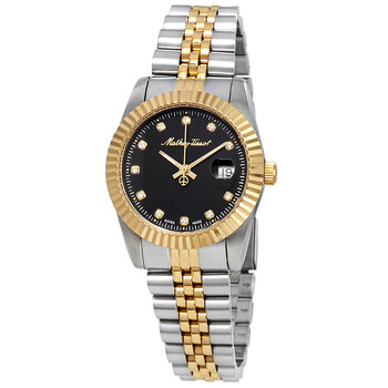 Đồng hồ Mathey-Tissot Mathey III Quartz Mặt Đen Pha Lê D810BN Nữ Chính hãng Sale giá Rẻ tại XaXi World