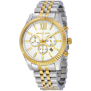 Đồng hồ Michael Kors Lexington Chronograph Mặt Trắng MK8344 Nam Chính hãng Sale giá Rẻ tại XaXi World