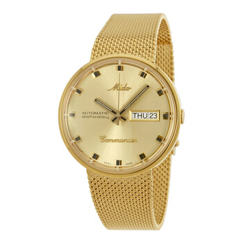 Đồng hồ Mido Commander Automatic Yellow Gold Plated M8429.3.22.13 Unisex Chính hãng Sale giá Rẻ tại XaXi World