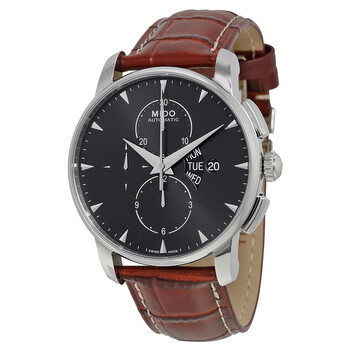 Đồng hồ Mido Baroncelli Automatic Chronograph Mặt Đen Dây Da Nâu M860741882 Nam Chính hãng Sale giá Rẻ tại XaXi World