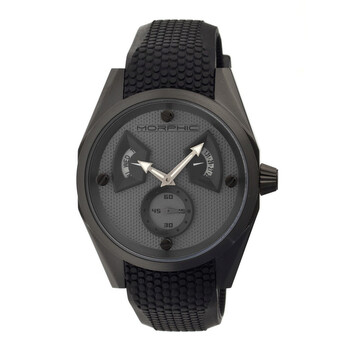 Đồng hồ Morphic M34 Series Grey Engraved Pattern Dial Black Rubber 3403 Nam Chính hãng Sale giá Rẻ tại XaXi World