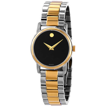 Đồng hồ Movado Classic Museum Quartz Mặt Đen 2100018 Nữ Chính hãng Sale giá Rẻ tại XaXi World