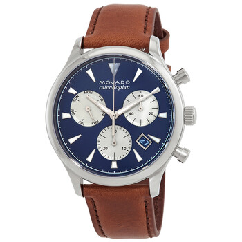 Đồng hồ Movado Heritage Chronograph Quartz Mặt Xanh 3650113 Nam Chính hãng Sale giá Rẻ tại XaXi World