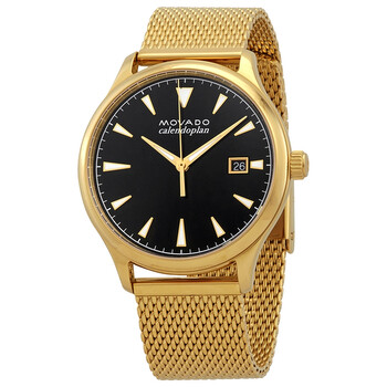 Đồng hồ Movado Heritage Quartz Mặt Đen Gold-tone 3650088 Nam Chính hãng Sale giá Rẻ tại XaXi World