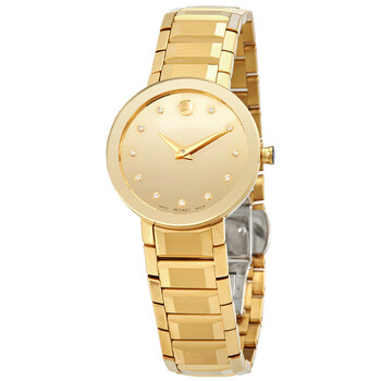 Đồng hồ Movado Quartz Diamond Mặt Vàng 0607550 Nữ Chính hãng Sale giá Rẻ tại XaXi World