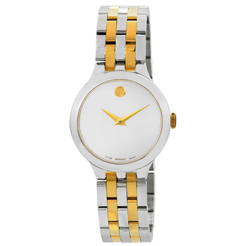 Đồng hồ Movado Veturi Quartz Mặt Bạc Dây Demi 0607496 Nữ Chính hãng Sale giá Rẻ tại XaXi World
