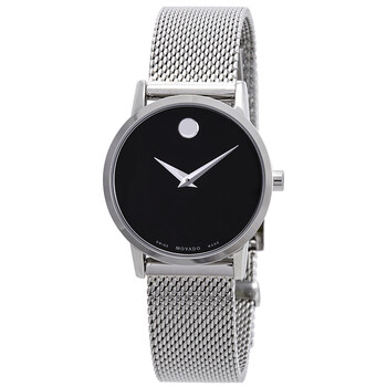 Đồng hồ Movado Museum Classic Mặt Đen 0607220 Nữ Chính hãng Sale giá Rẻ tại XaXi World