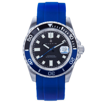 Đồng hồ Nautis Interceptor Quartz Mặt Đen Batman Bezel 19161G-D Nam Chính hãng Sale giá Rẻ tại XaXi World