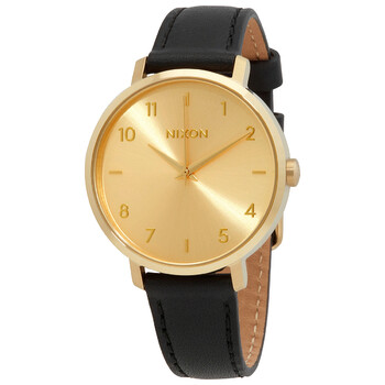 Đồng hồ Nixon Arrow Leather Quartz Mặt Vàng A1091-510-00 Nữ Chính hãng Sale giá Rẻ tại XaXi World