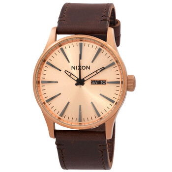 Đồng hồ Nixon Sentry Quartz Rose Mặt Vàng A105-2793-00 Nữ Chính hãng Sale giá Rẻ tại XaXi World