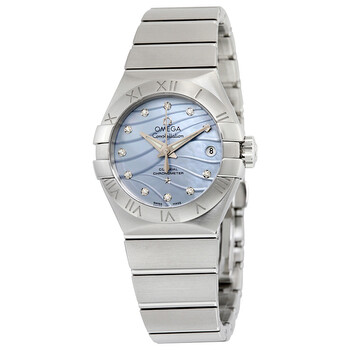 Đồng hồ Omega Constellation Co-Axial Blue Mother of Pearl Diamond Dial 123.10.27.20.57.001 Nữ Chính hãng Sale giá Rẻ tại XaXi World