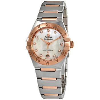 Đồng hồ Omega Constellation Manhattan Co-Axial Master Chronometer Mother of Pearl Diamond Dial 29 mm 131.20.29.20.55.001 Nữ Chính hãng Sale giá Rẻ tại XaXi World