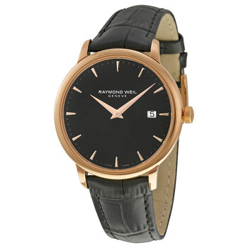 Đồng hồ Raymond Weil Open Box - Raymond Weil Toccata Mặt Đen Dây Da Đen 5488-PC5-20001 Nam Chính hãng Sale giá Rẻ tại XaXi World