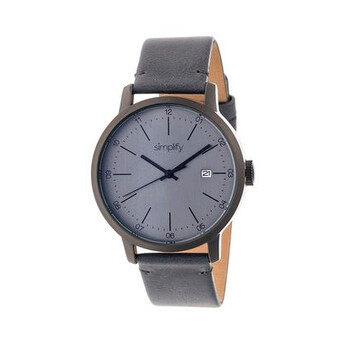 Đồng hồ Simplify Open Box - Simplify Gray Dial Gray Leather 2505 Nam Chính hãng Sale giá Rẻ tại XaXi World