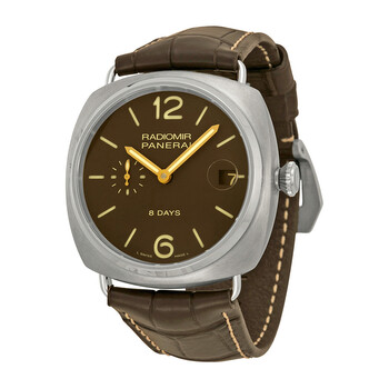 Đồng hồ Panerai Radiomir 8 Days Mặt Nâu Dây Da Nâu PAM00346 Nam Chính hãng Sale giá Rẻ tại XaXi World
