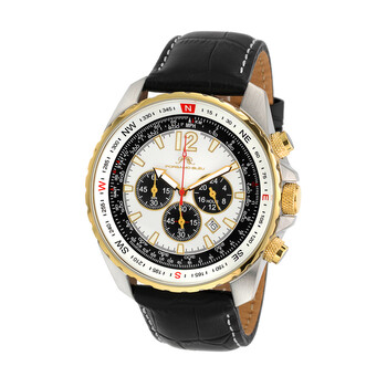 Đồng hồ Porsamo Bleu Martin Chronograph Quartz Mặt Trắng 352BMAL Nam Chính hãng Sale giá Rẻ tại XaXi World