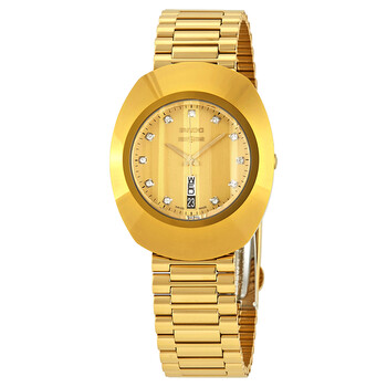 Đồng hồ Rado The Original Diamond Mặt Vàng R12304303 Unisex Chính hãng Sale giá Rẻ tại XaXi World