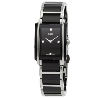 Đồng hồ Rado Integral Quartz Mặt Đen Black Ceramic R20613712 Nữ Chính hãng Sale giá Rẻ tại XaXi World
