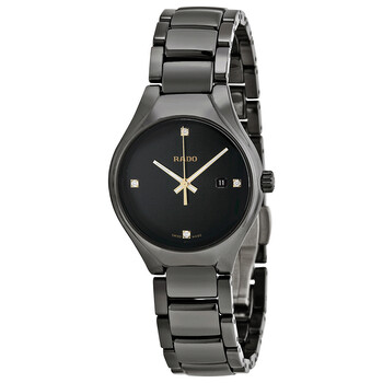 Đồng hồ Rado True Mặt Đen Black Ceramic R27059712 Nữ Chính hãng Sale giá Rẻ tại XaXi World