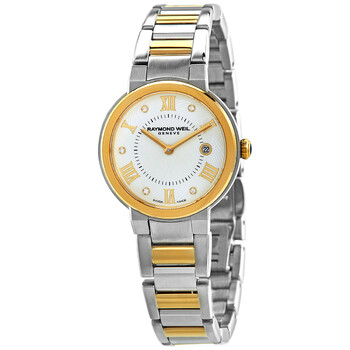 Đồng hồ Raymond Weil Jasmine Quartz Diamond Mặt Bạc 5240-STP-00665 Nữ Chính hãng Sale giá Rẻ tại XaXi World