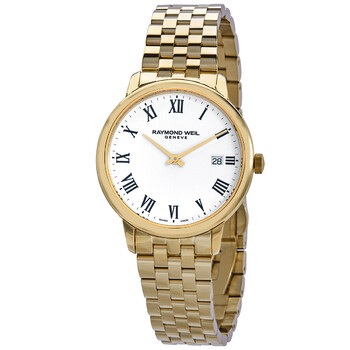 Đồng hồ Raymond Weil Toccata Quartz Mặt Trắng 5485-P-00300 Nam Chính hãng Sale giá Rẻ tại XaXi World