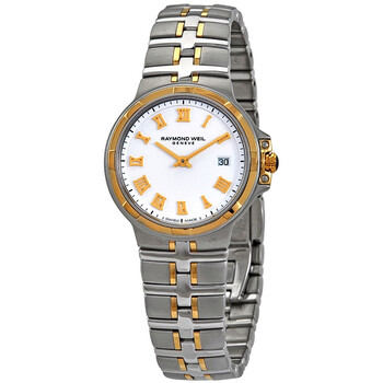 Đồng hồ Raymond Weil Parsifal Mặt Trắng 5180-STP-00308 Nữ Chính hãng Sale giá Rẻ tại XaXi World