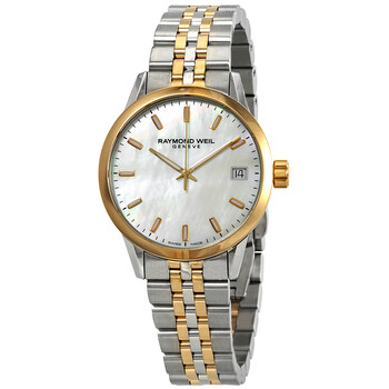 Đồng hồ Raymond Weil Freelancer Mặt Xà Cừ Two Tone 5634-STP-97021 Nữ Chính hãng Sale giá Rẻ tại XaXi World