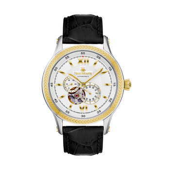 Đồng hồ Rene Mouris Corona Chronograph Automatic Mặt Trắng 70105RM4 Nam Chính hãng Sale giá Rẻ tại XaXi World